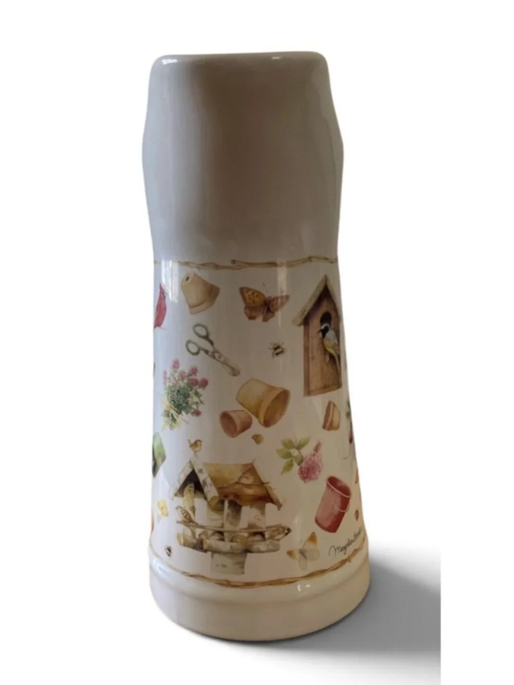 Vtg Marjolein Bastin “Nature’s Sketchbook’” For Hallmark Pitcher 10”